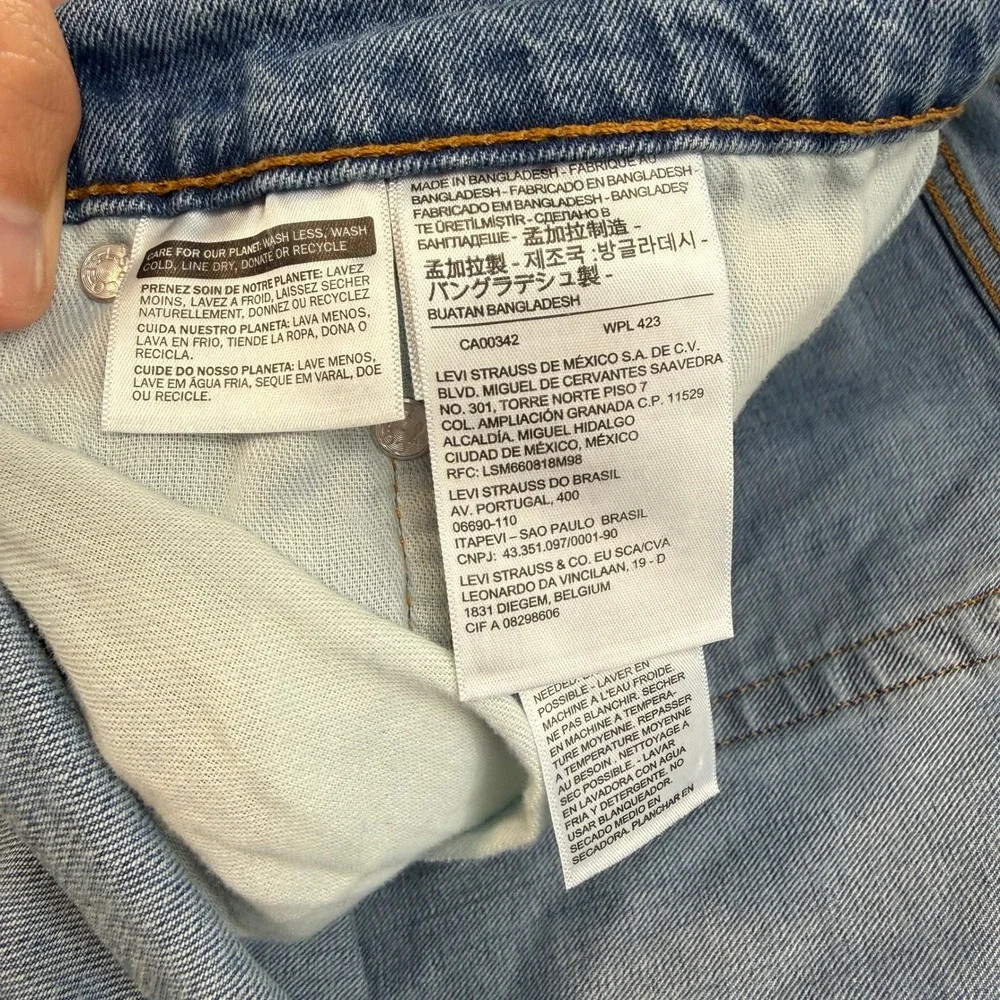 Levis 550 Relaxed Fit Blue Jeans Mens 52x29 Medium Wash Denim 52 29 Work Classic